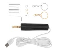CLISPEED Máquina de Taladro Eléctrico para Joyería y Llaveros con Diseño Ergonómico, Motor Silencioso y Accesorios de Brocas para Manualidades DIY