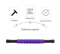 CLISPEED Masaje Muscular Duradero para Yoga y Pilates Bastón de Masaje con Diseño de Engranajes para Relajación de Piernas y Brazos Casa o Gimnasio