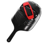 CLISPEED Máscara facial de soldadura de plástico con asa, máscara facial soldadora de mano, color negro, resistente, fácil de sostener para uso industrial y seguridad de soldadura