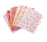 CLISPEED Materiales para Manualidades 100 Piezas de Tela de Patchwork 15X15 CM Algodón Estampado Floral para Proyectos de Acolchado y Costura Artesanal