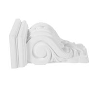 CLISPEED Ménsula Decorativa Europea De Estilo Tradicional Acabado De PU Ligero para Decoración De Hogar y Techo Listo para Pintar Unidad Blanca