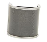 CLISPEED Micrófono De Grabación Con Protector Contra Salpicaduras Forma Filtro Para Micrófono y Cubierta Protectora Metálica Para Grabación