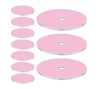 CLISPEED Mini Colgantes de Llavero de Disco de Vinilo 10 Unidades para Fanáticos Música y Decoración Versátil en Varios Espacios