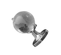 CLISPEED Mini Globo Geográfico de Cristal Giratorio Adorno de Escritorio para Bodas y Decoración de Fiestas Regalo Original para Hogar y Oficina