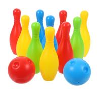 CLISPEED Mini Set de Bolos para Juguete de Bolos Clásico para Fiestas y Actividades para Desarrollo de Coordinación Mano para Seguro y Divertido