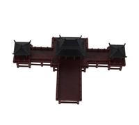 CLISPEED Miniature Chinese Pavilion Aquarium Ornament Retro Pagoda Sculpture Fish Tank Decor For Zen Garden Bonsai and Micro Landscape Accessories Small