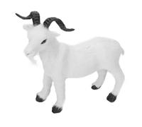 CLISPEED Modelo de Cabra Simulada Realista de Tamaño Pequeño, Adorno de Animal Terrestre Educativo, Juguete Cognitivo Infantil para Aprendizaje y Decoración de Escritorio