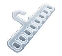 CLISPEED Molde de Silicona para Ganchos DIY Molde Epoxi Transparente Flexible 8 Círculos para Manualidades y Colgadores de Ropa Adecuado para Proyectos de Resina y Bricolaje