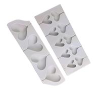 CLISPEED Molde de Silicona para Hacer Chocolate Forma de Corazón, 2 Piezas, Material Flexible y Resistente para Candy Making y Piruletas Caseras