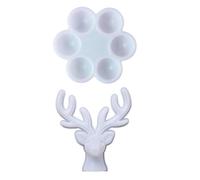 CLISPEED Moldes de Silicona Reutilizables Juego de 2 Material Resistente Diseño Creativo de Huevo y Asta y Fácil de Usar para Joyería para Manualidades DIY