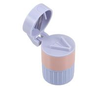 CLISPEED Molino y Cortador Multifuncional de Tabletas PP, Recipiente Desmontable, Prensa Ergonómica, Color Púrpura, Uso Diario en Casa para Personas Mayores