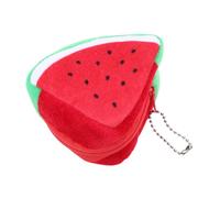 CLISPEED Monedero De Sandía y Portátil Monedero De Frutas y Multifuncional para Mujeres Bolsita Pequeña para Monedas y Maquillaje