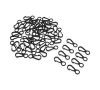 CLISPEED Mosquetones 50 Piezas Mini de Plástico Pom en Forma de 8 Agarre Seguro y Fijación Rápida para Camping y Viaje Diario para Equipo al Aire Libre