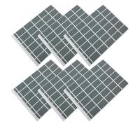 CLISPEED Panel Solar Autoadhesivo de Papel Negro para Maquetas Arquitectónicas y Trenes, 6 Hojas Realistas para Dioramas y Accesorios de Maqueta