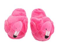 CLISPEED Pantuflas de Flamenco para Mujer Zapatillas de Casa Cálidas de Memory Foam Antideslizantes y Mullidas Color Rosa Fucsia Talla Única Suela de 28 CM Ideales para Interior y Uso