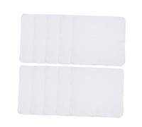 CLISPEED Pañuelos Pequeños de Algodón 100% Doble Capa 10 Unidades 28x28 Cm Desmaquillantes para Bebés Unisex Borde Azul Toallas de Gasa para Alimentación y Cuidado Facial