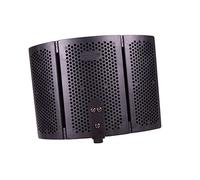 CLISPEED Parabrisas Plegable Para Micrófono De Grabación Pantalla Antiviento y Protección Contra Salpicaduras, Material Abs Ecológico, Filtro Absorbente De Sonido Para Estudio y Podcast