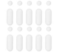 CLISPEED Parachoques de Inodoro Antideslizante Blanco Ldpe y Eva Juego de 10 Instalación Fácil para Asiento Cojines del Asiento del Inodoro y Bidé Hogar y Hotel