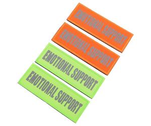 CLISPEED Parches Reflectantes para Arneses de Perros 4 Unidades, Parche de Nailon Autoadhesivo Reutilizable, Accesorios para Exteriores, Decoración Segura para Chalecos de Servicio