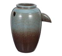 CLISPEED Pecera De Cerámica para Exteriores Decoración De Macetas Vintage Fuente De Agua para Jardín Acuario y Paisajismo Escupidera para Estanques para Terraza o Patio