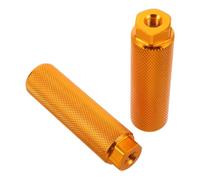 CLISPEED Pedal de Aluminio Trasero Antideslizante para Bicicleta Diseño Compacto Tipo Cohete Reposapiés Plegable Resistente Accesorios Versátiles para Ciclismo 1 Par Amarillo