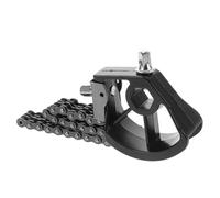 CLISPEED Pedal Piezas de Doble Cadena Único de Negro Mecanismo Bombo con Accesorios Compatibles de Repuesto de Batería para Bombo, Adecuado para Bateristas Profesionales y Principiantes
