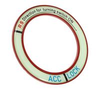 CLISPEED Pegatina para Botón de Encendido Coche, Cubierta Protectora Roja de Gel de Sílice, Accesorio Interior, Instalación Rápida, Actualización de Interior para Mujer