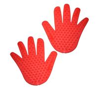 CLISPEED Pegatinas Huellas de Manos Rojas para Masaje de Puntos de Contacto Material Didáctico Educativo para Entrenamiento de Coordinación Ojo-Mano Juguete Infantil para Actividades al
