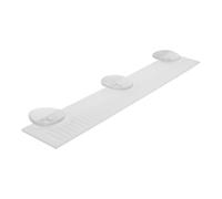 CLISPEED Peine de Vertedero para Pecera Pequeño de Plástico Blanco Ventosas, Accesorio para Filtro de Acuario, Evita Desbordamiento, 30 Cm, Adecuado para Acuarios y Mantenimiento de Peces
