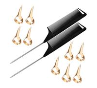 CLISPEED Peines De Anillo Para Separar El Cabello Peines De Punta Para Peinar El Cabello Herramientas Raya Del Salón De Peluquería