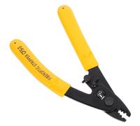 CLISPEED Pelacables de Acero y Plástico Apertura Ajustable y Corte de Cables, Alicates de Electricista para Oficina y Exteriores, Herramienta Portátil para Pelar Cables