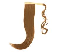 CLISPEED Peluca De Coleta Rizada y Ondulada Extensión De Cabello Sintético Postizo De Peluca Para Uso Diario y Ocasiones Especiales