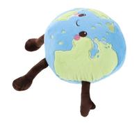 CLISPEED Peluche Educativo Redondo Tierra Cojín de Felpa Suave para Aula de Ciencias y Habitación Infantil Juguete Planetario de Peluche para Aprendizaje Científico y Decoración Temática
