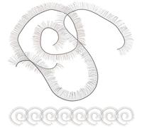 CLISPEED Pestañas Postizas Muñeca Ultrafinas 20 Piezas 20x0,8 Cm Fibras Pa y Nailon Negras y Marrones para Muñecas DIY Maquillaje Accesorios Realistas Creativo