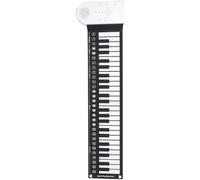 CLISPEED Piano Electrónico Enrollable Portátil y Diseño Plegable de 49 Teclas Teclado de Silicona Flexible Adecuado para Adultos