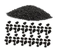 CLISPEED Piedras Decorativas para Mesa de Arena 1-3 Mm Material Natural Roca Micropaisaje Negro para Mini Jardines Modelos Dioramas Kit Base 50 G