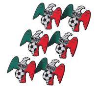 CLISPEED Pin Conmemorativo Copa Mundial 2026 Aleación 6 Piezas Estilo Realista para Coleccionistas y Aficionados al Fútbol en Día de Partido