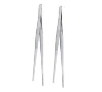 CLISPEED Pinzas para Servir Comida 30Cm Acero Inoxidable Resistentes al Diseño Ergonómico para Cocinar y Asar Set de 2 Piezas