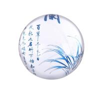 CLISPEED Pisapapeles de Cristal Hemisférico para Caligrafía Accesorio Escolar y Decoración de Escritorio Diseño Elegante y Textura Cristalina Estilo Aleatorio