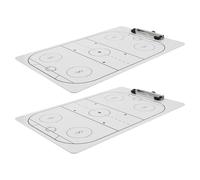 CLISPEED Pizarra de Hockey Borrable Seco 2 Piezas para Entrenadores Tablero Táctico Portátil para Entrenamiento de Equipos Portapapeles Ligero y Superficie Reutilizable para Estrategias