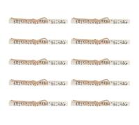 CLISPEED Placas de Mezuzá 10 Piezas 7,5 X 1 Cm Papel Kosher Escritura Hebrea Bendición Judía Puerta Decoración Religiosa del Hogar Uso Diario y Festivo