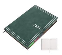 CLISPEED Planificador Diario Fitness Agenda Portátil de Entrenamiento con Calendario de Gestión Notas para Gym Cuaderno Ligero de Autoevaluación y Mejora Personal Tapa Verde Oscuro