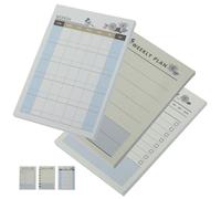 CLISPEED Planificador Diario Portátil para Estudiantes 6 Blocs de Notas de Papel, Diseño Delicado y Hojas Fáciles de Arrancar sin Dejar Residuos, Adecuado para Organizar Tareas