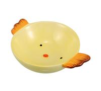 CLISPEED Plato Infantil de Cerámica con Diseño de Dibujos Animados para Postres Frutas y Aperitivos Mesa de Porcelana para Uso Casa Escuela y Actividades y Divertido