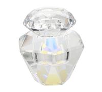 CLISPEED Plato Mezclador Gel Cuenco De Polvo Acrílico Decoración De Uñas Cristal Con Tapa