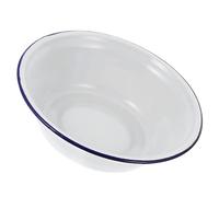 CLISPEED Plato para Pastel Esmaltado Vintage Cuenco Profundo para Hornear Bandeja de Cocina Retro Apto para Horno Diseño Clásico para Tartas y Mezclas