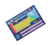 CLISPEED Póster Educativo Fácil de Leer y Comprender Tabla Periódica de Elementos Químicos, 40x60 Cm, Material Tejido, Decoración para Aulas y Estudiantes