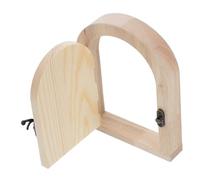 CLISPEED Protector para Interruptores de Pared con Diseño de Puerta Mini de Madera Autoadhesivo sin Taladro Funda Decorativa para Enchufe y Panel de Luz Fácil Instalación y Protección