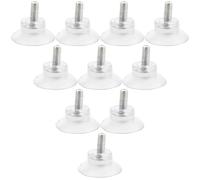 CLISPEED Protectores de Ventosa para Tableros de Mesa de Cristal, 10 Unidades Antideslizantes, Almohadillas Resistentes para Uso en Mesas de Sala