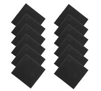 CLISPEED Protectores para Patas de Mesa de Billar 12 Piezas en Eva Negro, Antideslizantes y Recortables para Suelos Irregulares en Salas de Juegos